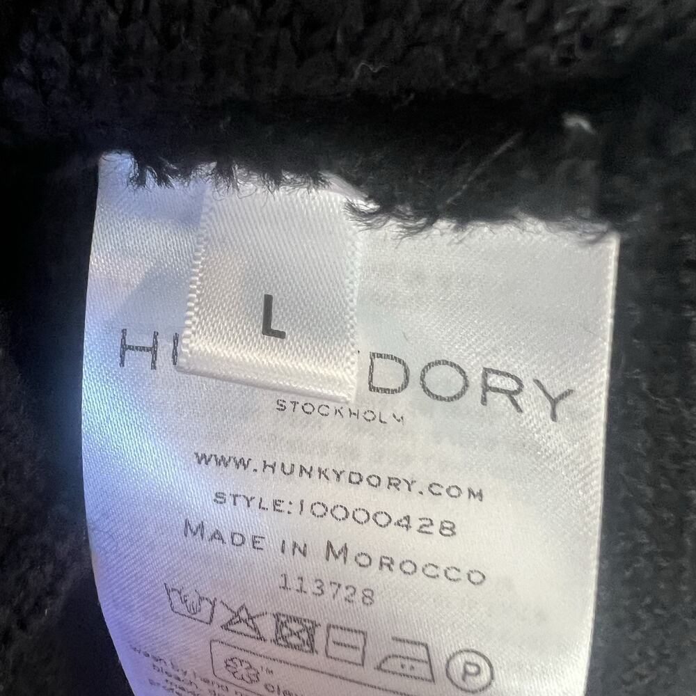 Hunkydory Stockholm Merino Wool Size L, Jacket Knit, Black, Heavy, Quiet Luxury - Picture 6 of 8